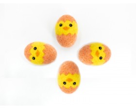 Needle Felted Chick in Egg