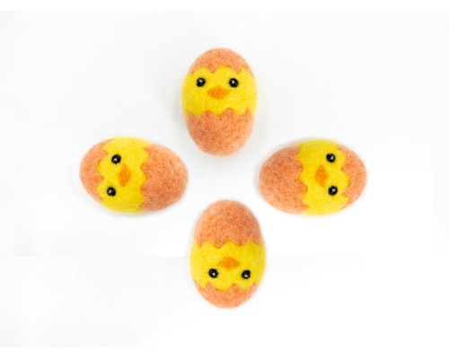 Needle Felted Chick in Egg