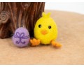 Needle Felted Chick with Egg