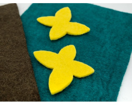 8cm Felt Sheet Plain Butterfly