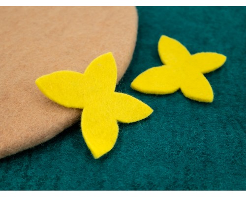 8cm Felt Sheet Plain Butterfly