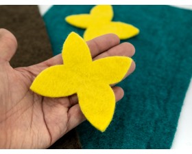 8cm Felt Sheet Plain Butterfly