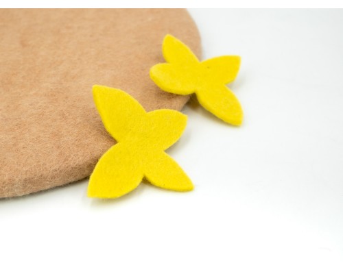 8cm Felt Sheet Plain Butterfly