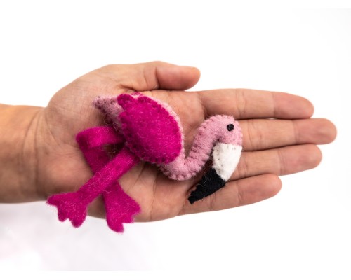 11cm Stitch Felt Flamingo