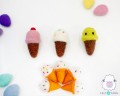 6cm Mini Felt Ice-cream