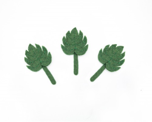 9cm Felt Sheet Leaf