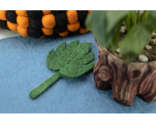 9cm Felt Sheet Leaf