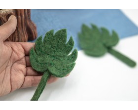 9cm Felt Sheet Leaf