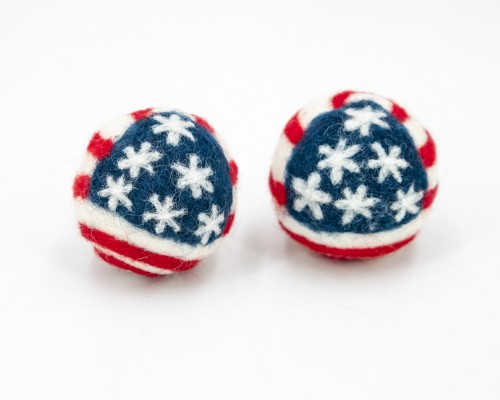 4cm Felt Baubles - 4th of July