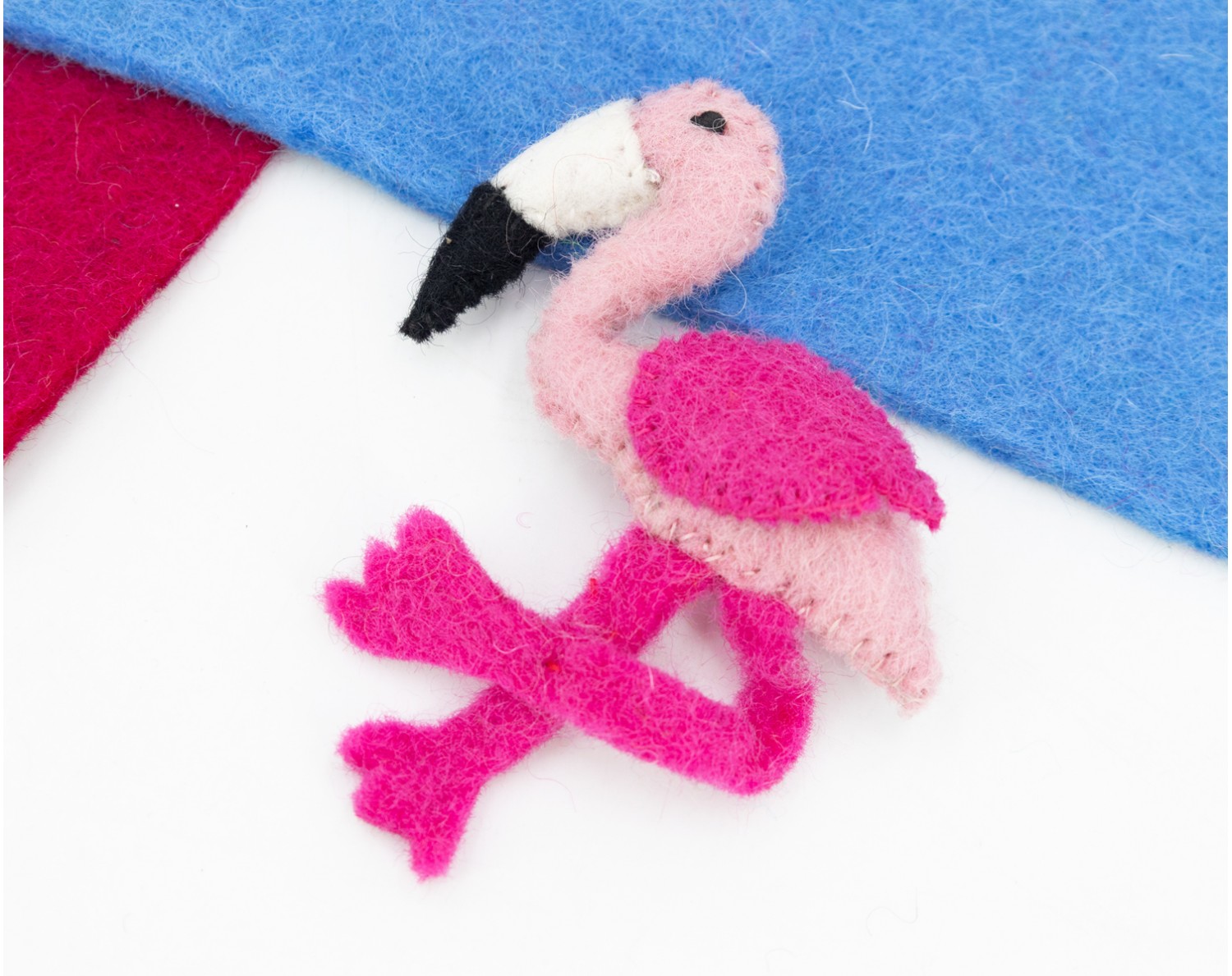 11cm Stitch Felt Flamingo