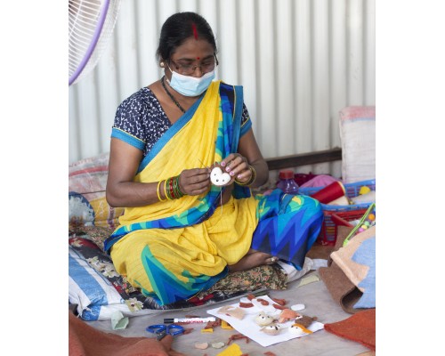 11cm Stitch Felt Flamingo