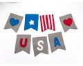 12x9cm Felt USA Banner - 4th of July