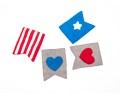 12x9cm Felt USA Banner - 4th of July