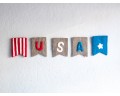 12x9cm Felt USA Banner - 4th of July