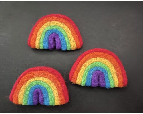 7x6cm Classic Felt Rainbow