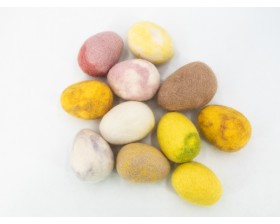 6cm Felted Tie-Dye Easter Egg