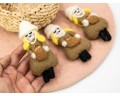 12cm Felt Easter Farm Lady