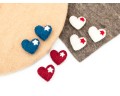 4cm Felt Heart with Star