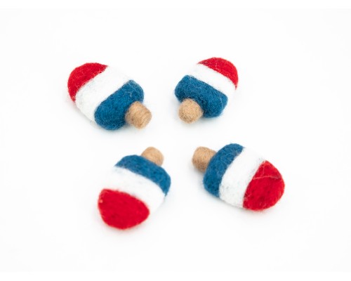 5cm Felt Popsicle - 4th of July