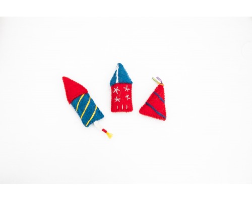 Handmade Felt Firecracker - 4th of July
