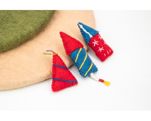 Handmade Felt Firecracker - 4th of July