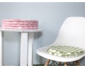 35cm Checker Design Felt Chair Pads