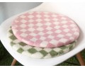35cm Checker Design Felt Chair Pads