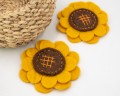 10cm Felt Sunflower