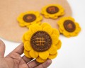 10cm Felt Sunflower