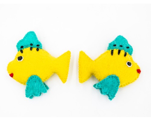 10cm Aquatic Felt Fish
