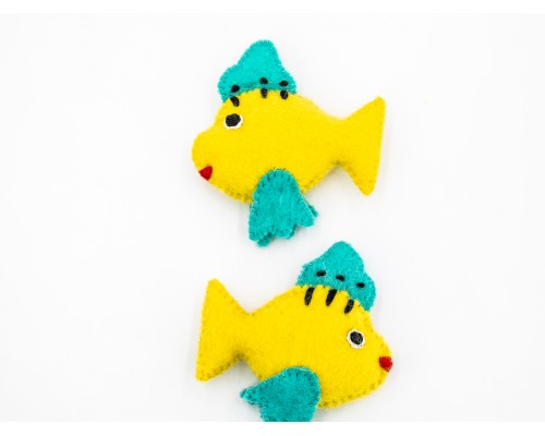 10cm Aquatic Felt Fish