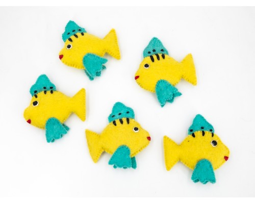 10cm Aquatic Felt Fish