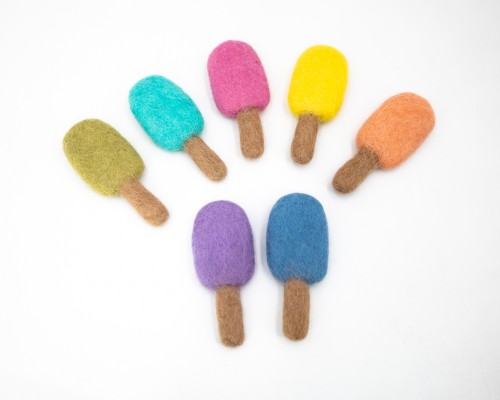 10cm Colorful Felt Popsicle