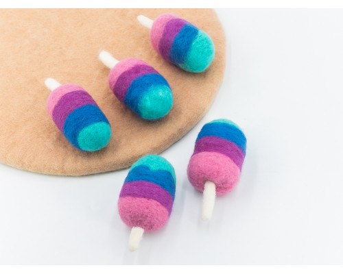 8cm Felt Cotton Candy