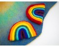 9x7cm Handmade Felt Rainbow