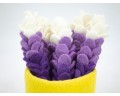20cm Handmade Wool Felt Lavender Flower
