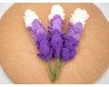 20cm Handmade Wool Felt Lavender Flower - Felt and Yarn 20cm Handmade Wool Felt Lavender Flower - Felt and Yarn