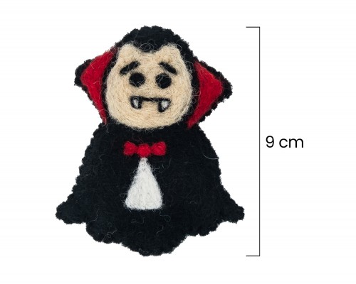 9cm Halloween Felted Dracula