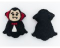 9cm Halloween Felted Dracula
