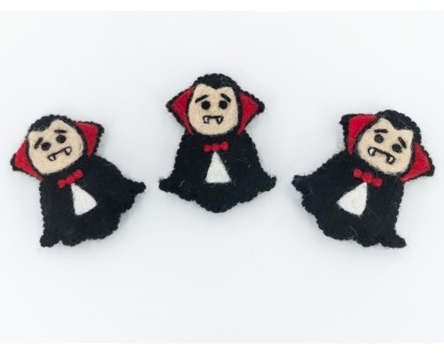 9cm Halloween Felted Dracula