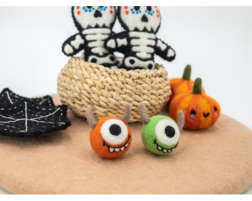 5cm Needle Felted One Eyed Monster