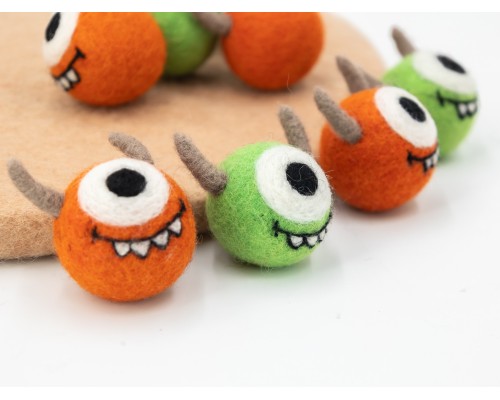 5cm Needle Felted One Eyed Monster