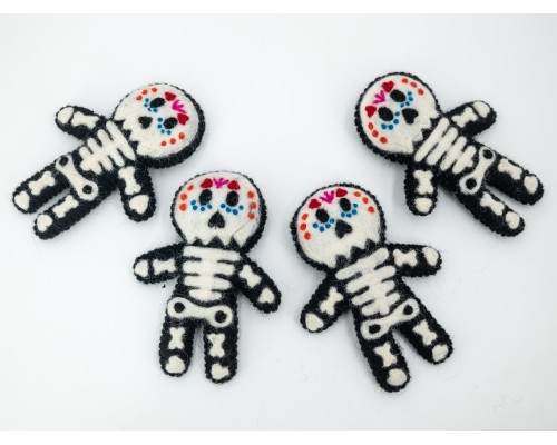 13cm Coco Wool Felt Skeleton