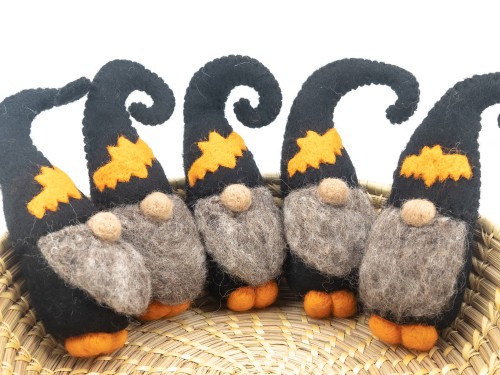 Wool Felt Halloween Gnomes