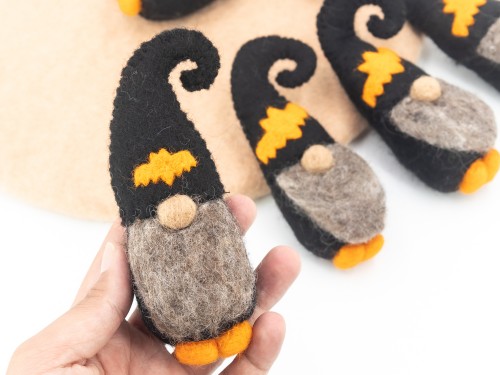 Wool Felt Halloween Gnomes