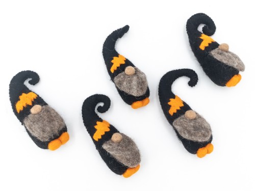 Wool Felt Halloween Gnomes