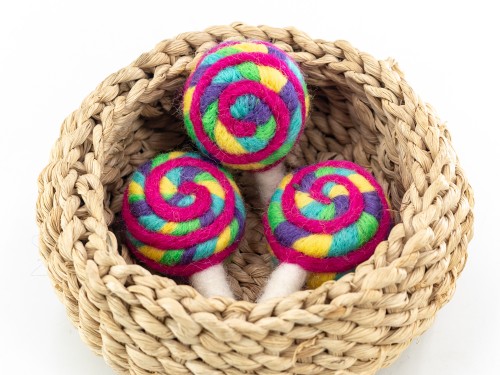 8cm Felt Lollipop