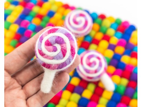 8cm Felt Lollipop