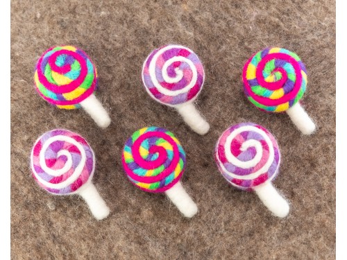 8cm Felt Lollipop