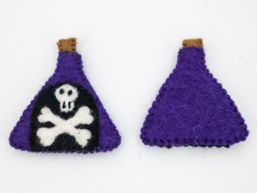 7cm Felt Poison Bottle